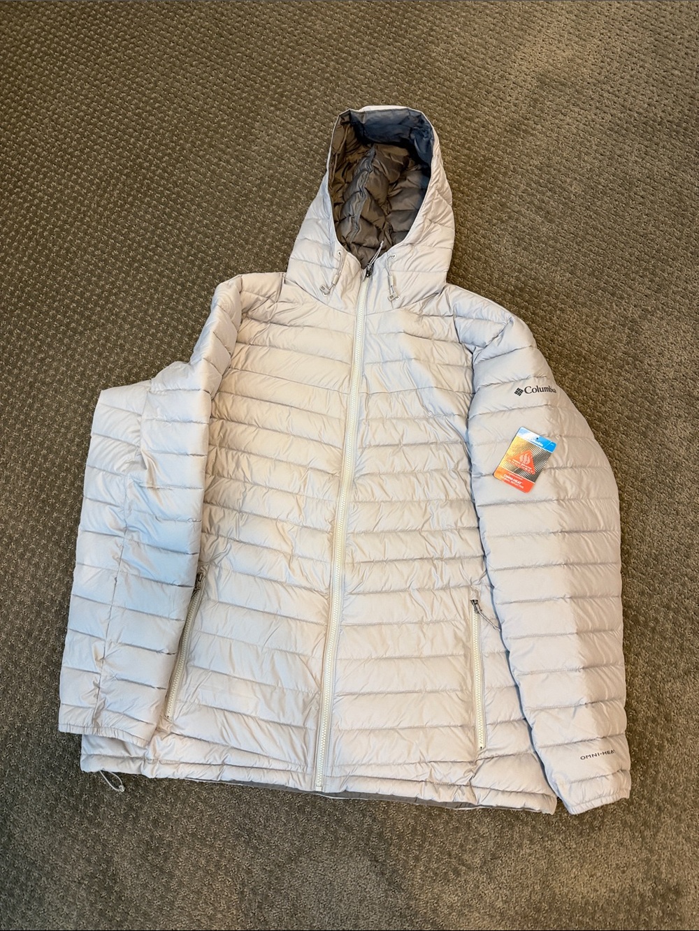 Columbia Light grey “Omni-heat” thermal jacket XXL